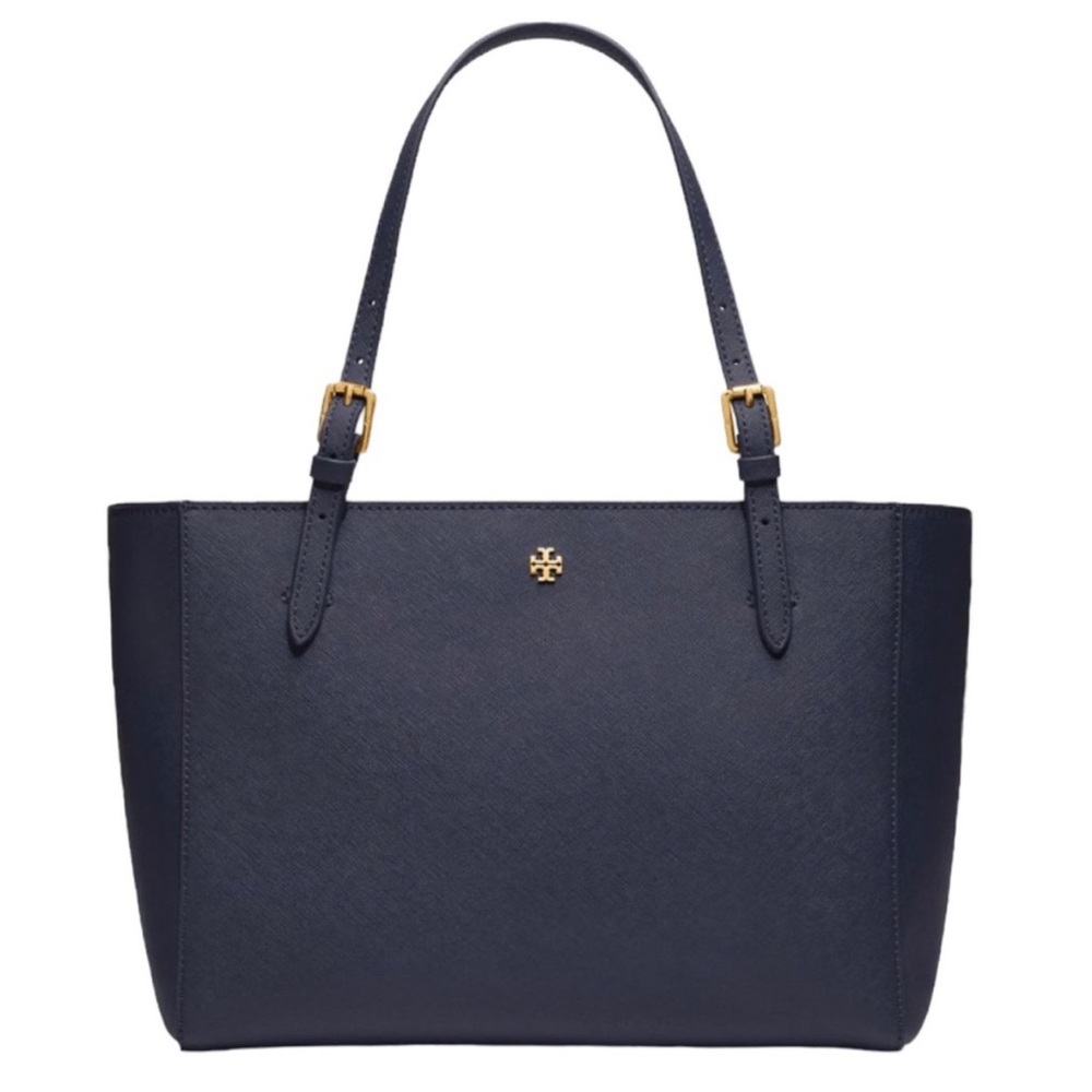 Tory Burch York Buckle Tote in Navy Blue